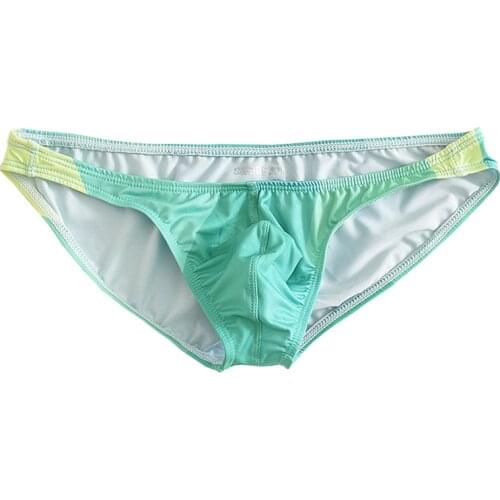 Richkeda Store New 2021 Mens Underwear Sexy Cuecas Calzonci Underpants Male Boxers Gay Breathable Briefs Ice Silk Low Waist Soft