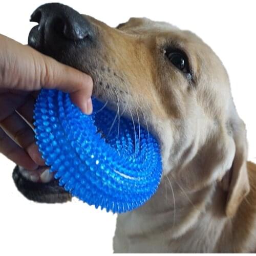 Bite Resistant Pet Toys For Dogs Soft Rubber Dog Toy Ball Teeth Cleaning Puppy Toy Squeaky Fetch Trainning Large Dog Toys Husky