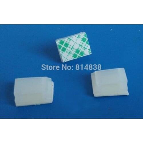 Wkooa NC912 White Nylon Plastic Self Adhesive Tie Mount Wire Saddle Side Entry 1000 Pcs