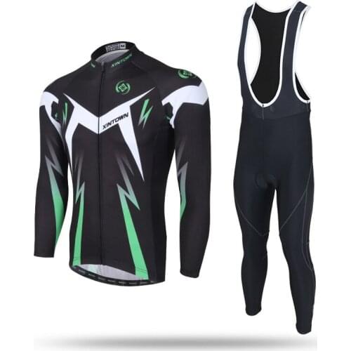 XINTOWN WinterThermal Fleece Cycling Jersey Set Long Sleeve Bicycle Warmer Clothing Maillot Equipacion Ciclismo Bike Clothes