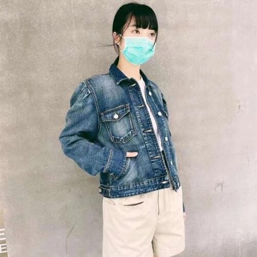 Women Denim Coat 2021 New Autumn and Winter Casual All-match Pocket-breasted Denim Jacket