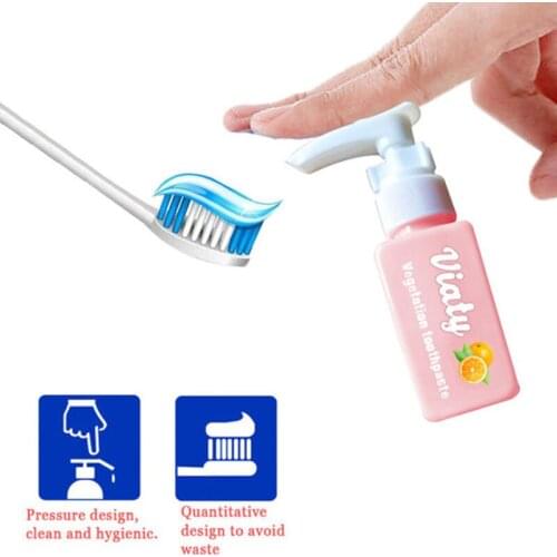 100ml Whitening Bottle Toothpaste With Press Type Fruit Flavored Remove Yellow Teeth Toothpaste Baking Soda Toothpaste