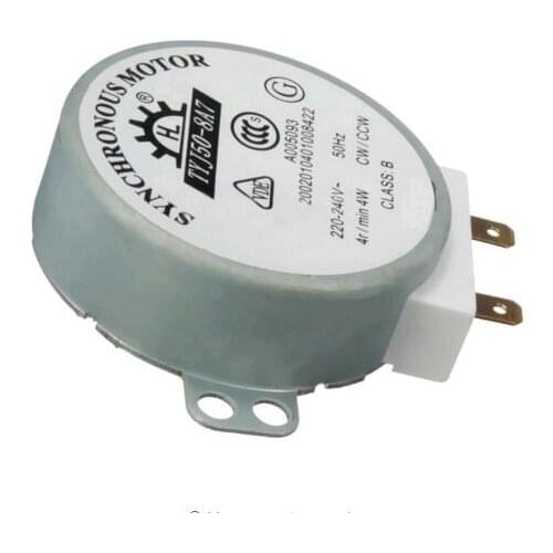 1pc AC Motors AC 220V-240V 4W 50Hz CW/CCW for Panasonic Microwave Turntable Turn Table Synchronous Motor TYJ50-8A7 D Shaft 4 RPM