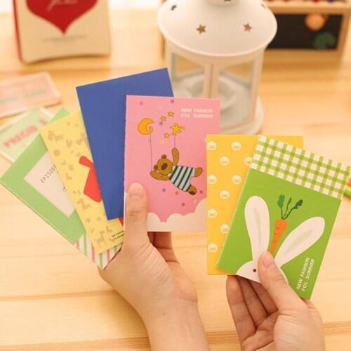 4pack/lot Cartoon Notepad Soft Face Copy Creative Journaling Book Stationery