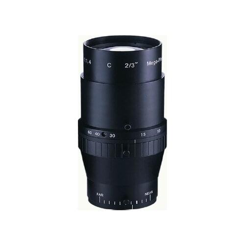 2.0Mega Pixel C-Mount 10-60mm 2/3'' Format low distortion FA/ Machine Vision vari-focal length lenses F1.4 manual Iris