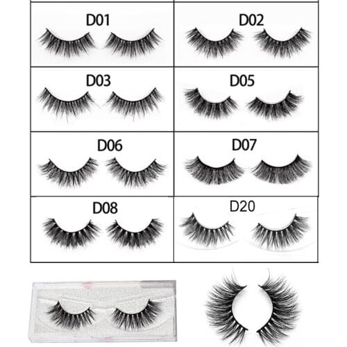 3D Mink Lashes High Volume Eyelash Reusable Fake Dramatic Eyelashes 100% Cruelty-free Eye Lash D Series