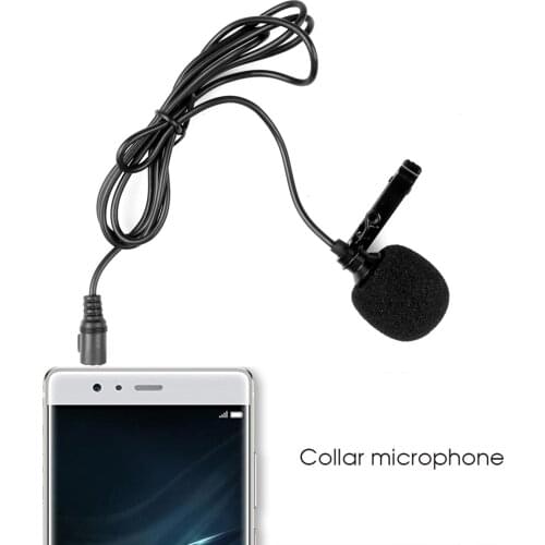 3.5mm adapter Clip for Stadio Lavalier Microphone Portable Hands-free collar Microphone Mini talker for speaker phone Speaking