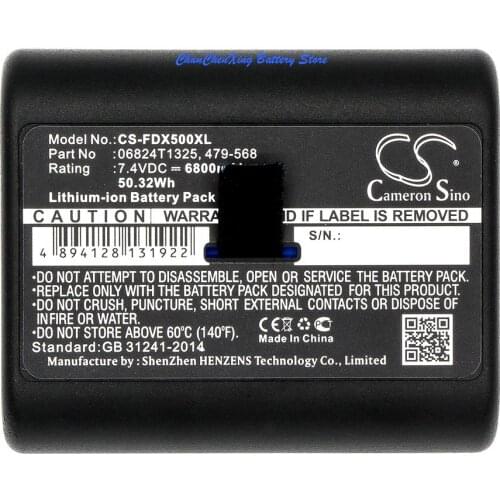 Cameron Sino 5200mAh Battery 06824T1325, 479-568, MBP-LION for Fluke DSX Versiv, DSX-5000 CableAnalyzer, Versiv