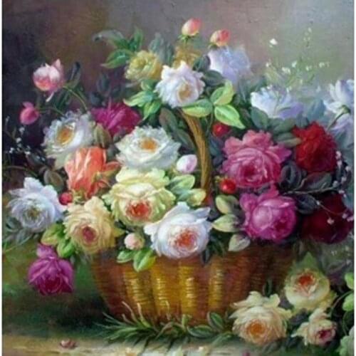 5D DIY Diamond painting cross stitch Needlework mosaic full embroidery 5D Rubik drill diamond sets unfinished Fruit and Flowers