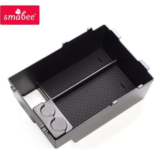 Smabee Car central armrest box For Subaru XV 2018 2019 2020 Interior Accessories Stowing Tidying Center Console Organizer BLACK