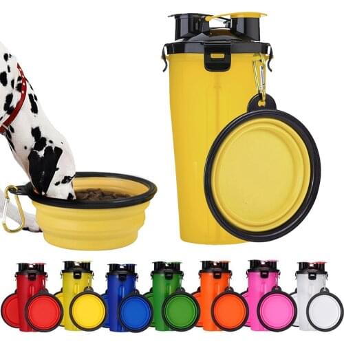 Safety Pet Travel Drink Water Bottle Foldable Dog Feed Bowl Cup Outdoor Travel Dog Feeder Cup