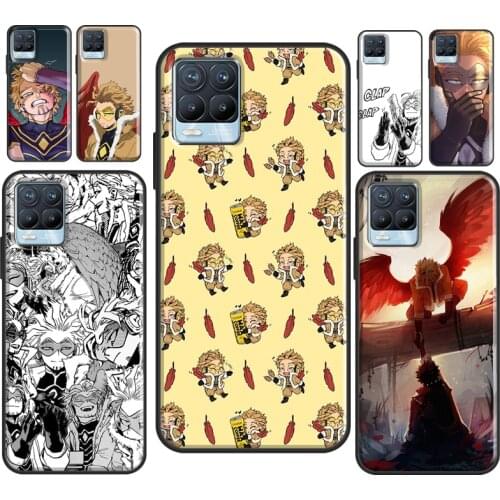 BNHA Hawks Coat Anime Case For OnePlus 9 Pro 7 8 T Nord Cover For OPPO Realme C3 C11 C15 C21 GT Neo 6 7 8 Pro