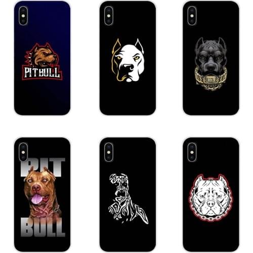 For Samsung Galaxy S2 S3 S4 S5 Mini S6 S7 Edge S8 S9 S10E Lite Plus Pit Bull Lovely Dog Pitbull Accessories Phone Cases Covers