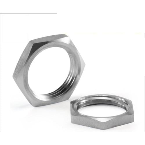 5PCS 304 Stainless Steel Lock Nut M8 M10 M12 M14 M16 M18 M20 M22 M24 x 1.5 Hexagon Locking Cap Of Water Tank Joint Pipe Fittings