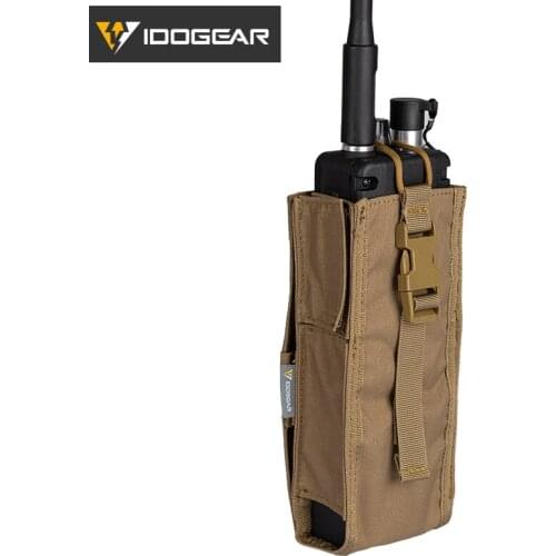 IDOGEAR Tactical Radio Pouch For Walkie Talkie Holder MOLLE MBITR TRI PRC-148 PRC152 Outdoor Hiking Molle Tool Pouch Durabl 3553