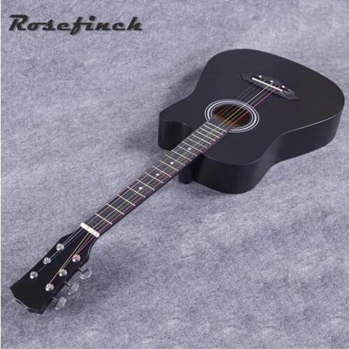 Hot Selling 38 Inch Acoustic Guitar Student Practice Guitar Beginner Entry Basswood Guitar Excellent Musical Instrument AGT15