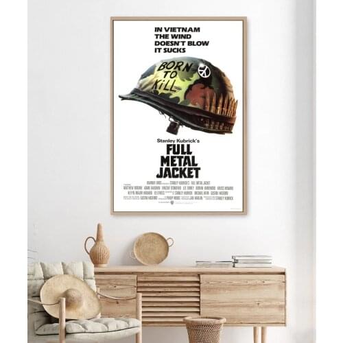 Full Metal Jacket Movie Poster Classic Vintage Wall Painting Art Poster Decorate Movie Promotion Canvas Poster Cover