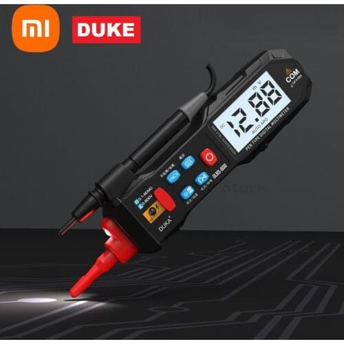 Xiaomi duka high precision digital lcd multimeter pen non-contact flashlight easy measurement sound light screen alarm detection