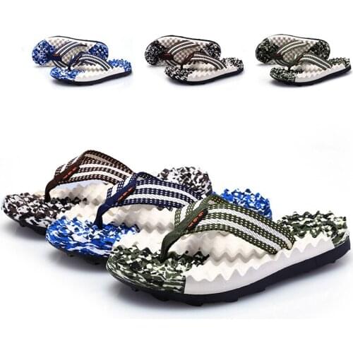 Men Sandals Summer Outdoor Beach Slippers For mans Shoes Slip On Casual Slippers Non-slip Slides Bathroom Slippers Flip Flops