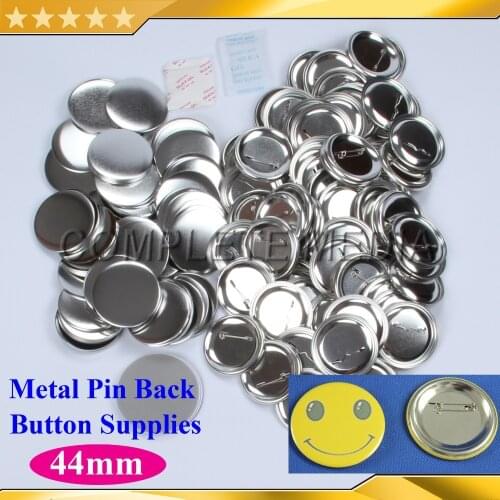 1-3/4" 44mm 1,000Sets NEW Professional All Steel Badge Button Maker Pin Back Metal Pinback Button Supply Materials
