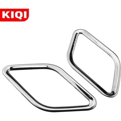 KIQI Stainless Steel Rear Door Tweeter Ring Audio Sequin Paster Sticker for Volkswagen VW Golf 7 MK7 7.5 MK7.5 2012 - 2019