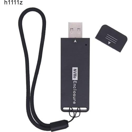 NVME Case Enclosure SSD NVME to USB Adapter M.2 NVMe Box 10Gbps USB3.1 Type-A PCIe M2 SSD Case Enclosure For 2230 2242 SSD Drive