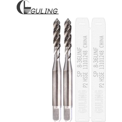 HSSE Sipral Flute tap UNC UNF 0-90 0-80 1-72 1-64 2-64 2-56 3-56 3-48 4-48 4-40 5-44 5-40 6-48 6-40 6-32 8-36 8-32 UNS8-40 taps