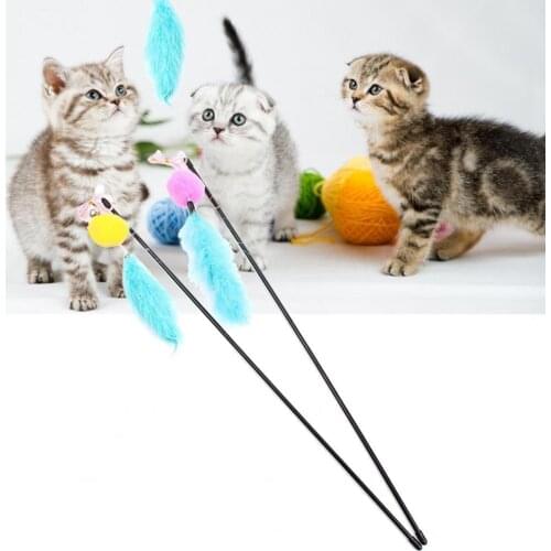 Cat Teaser Keeps Agile Durable Plastic Cat Wands Teaser Toys for Pets cat accessories gatos accesorios juguetes para gatos
