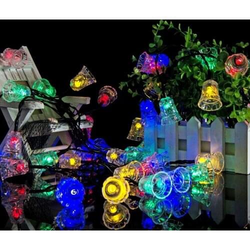 Holiday Lights Solar Christmas Lights 30 LED Water Drop Solar Fairy String Lights for Halloween Lights Decorations