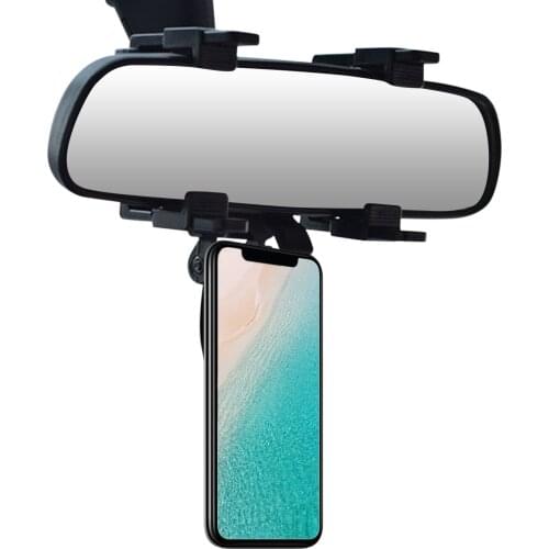Adjustable Car Phone Holder For Apple IPhone Sam Sung GPS Smartphone Stand Car Rearview Mirror Mount Phone Holder