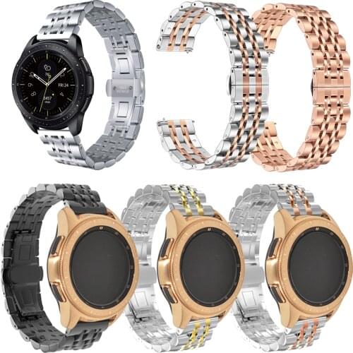 BEAFIRY 20mm 22mm For Samsung Watch Band Stainless Steel Watchband watchStrap For Huami Huawei wristband Bracelet Belt Band