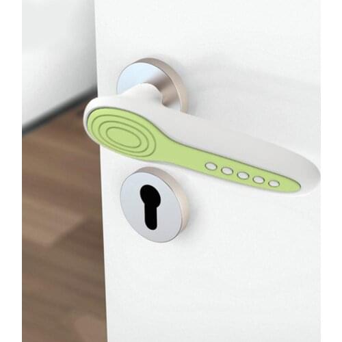Silicone Door Handle Protector Cover Anti Collision Static Door Handle Knob Cover Guard Kid Baby Safety Protector Doorknob Decor
