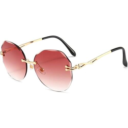 New Round Fashion Sunglasses Women Brand Designer Gradient Sun Glasses Female Lady UV400 Metal Frame Outdoor Oculos De Sol