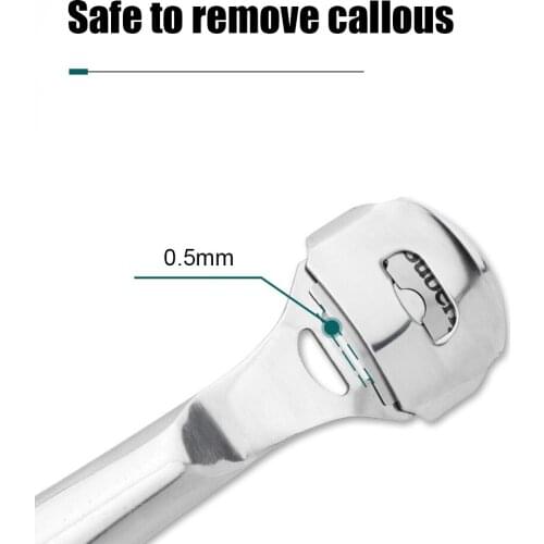 Foot Care Pedicure Tools Callus Shaver Foot Care Callus Remover Set Stainless Steel Dead Hard Skin Remover with 10pcs Blades