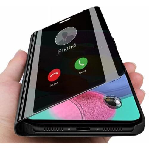 Smart filp case for Samsung Galaxy A71 A51 A50 Mirror Leather protector full cover for Samsung A70 A70S A50S A 71 A 51 50 coque