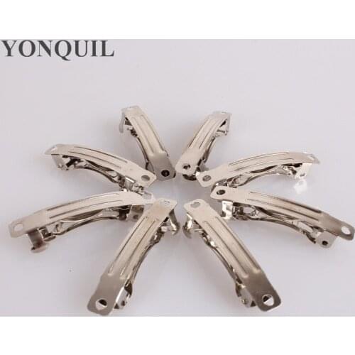 Free shipping 40MM rhodium plated french Hair Barrette Clips Findings Iron Hair Clips Findings DIY hair accessories 300pcs/lot
