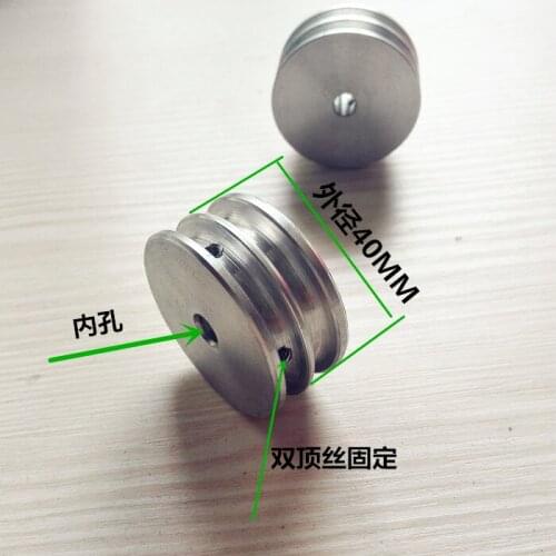 1pcs Dual groove round belt pulley transmission wheel model belt motor pulley outer diameter 40mm