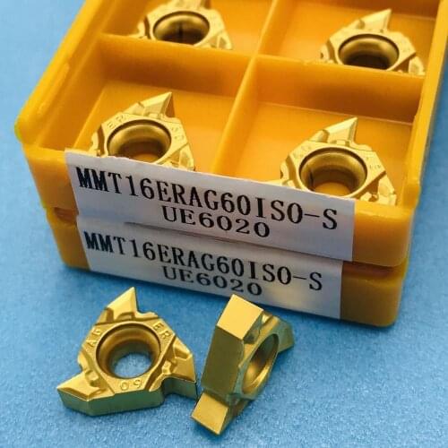 10 pieces MMT16ER AG60-S UE6020 carbide insert MMT 16ER AG60-S for high-quality universal thread turning and milling cutters
