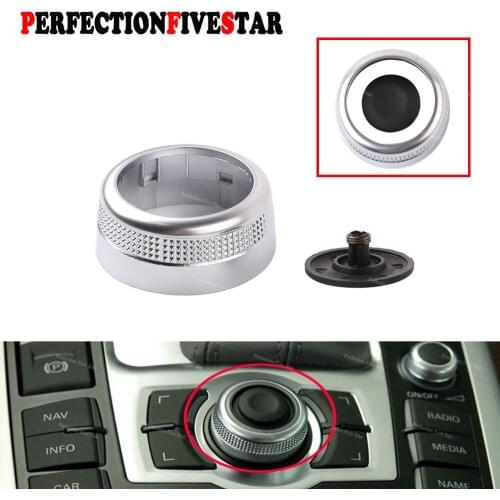 4F0919069A MMI Multi Media Rotary Knob Main Menu Switch Cover For Audi A6 Allroad Quattro C6 A8 Q7 2007 2008 2009 4F0919069