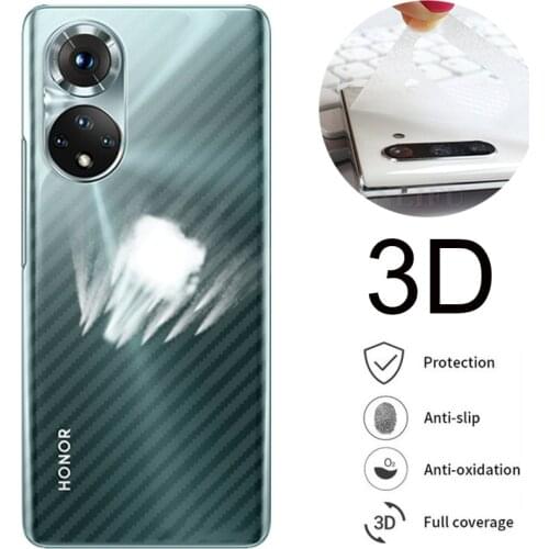 5Pcs 3D Carbon Fiber Screen Protector For Huawei P30 P40 Mate 40 Pro Back Cover Protective Film For Huawei P20 P30 P40 Lite