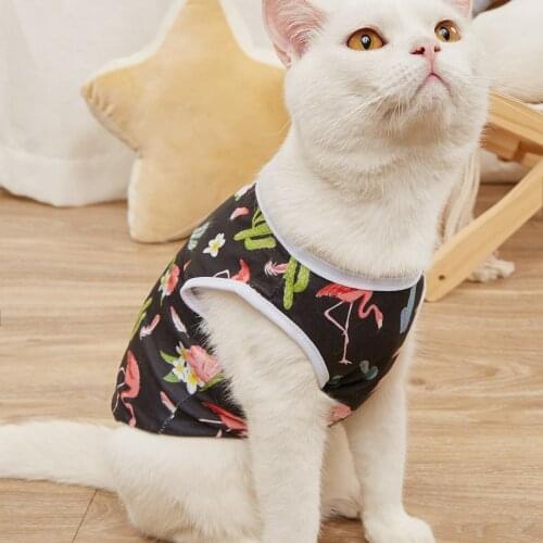 7 Pieces Dog Shirts Printed Puppy Shirts Cute Breathable Puppy Sweatshirt Dog Clothes Pet Apparel for Pet Dog