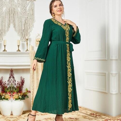 Dashiki African Dresses Women Dubai Abayas Modest Maxi Dress Moroccan Long Sleeve Muslim Kaftan Islamic Abaya Africa Clothing