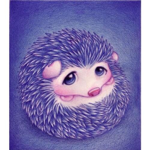 5D DIY Full Round/Square Diamond Painting Cartoon Hedgehog 3D Embroidery Cross Stitch Rhinestone Mosaic Home Decor Art Yc33