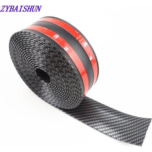 Carbon Fiber Car Sticker Goods Protector Anti-scraping Door Sill Auto Mirror Trunk Cargo Bumpers Guard For Audi BMW KIA Mercedes