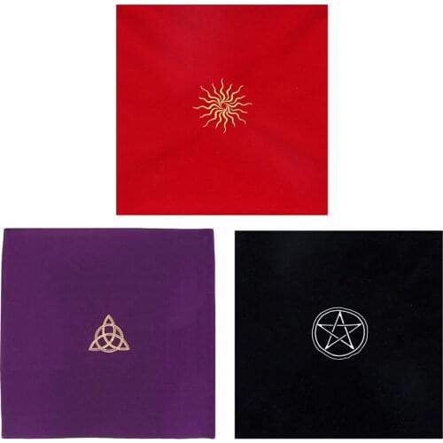 Velvet Tarot Table Cloth for Board Games Tarot Cards Parts 3 Colors 2 Sizes