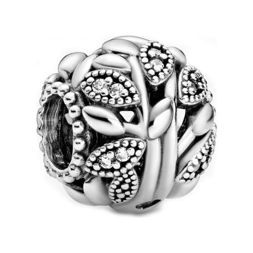 Free Shipping Authentic 925 Sterling Silver Openwork Family Tree Charm Fit Original Pandora Bracelet For Women DIY Jewelry S925