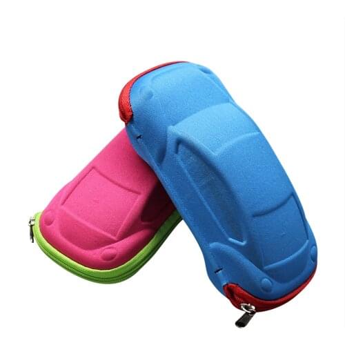 Children Car Shaped Glasses Case Cute Glasses Strage Bag Box Cases Kids Sunglasses Accessories Cases Automobile Styling Box