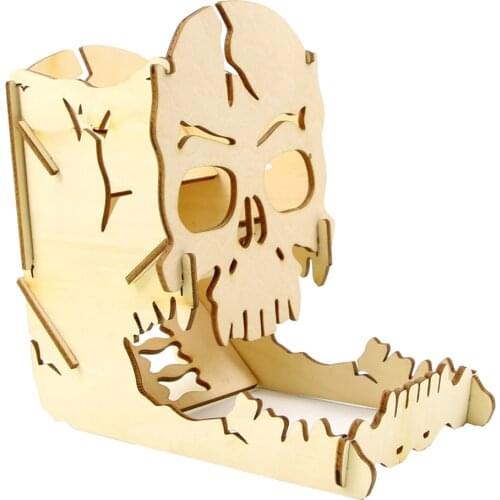 Wooden Dice Tower Easy Roller for Board Game RPGs and Board Games Accessory