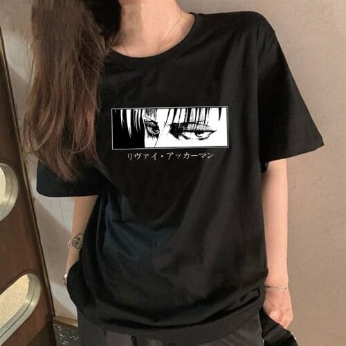 Attack on Titan Titans Attack t shirt female aesthetic casual streetwear japanese grunge t-shirt summer top vintage