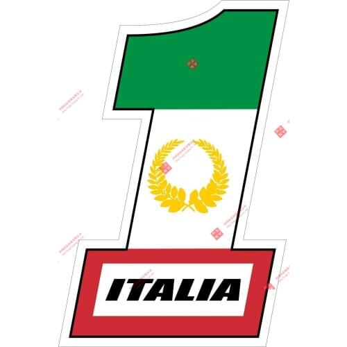 Interesting car aufkleber sticker auto motorrad rennen anzahl # 1 italien car decal Decoration laptop